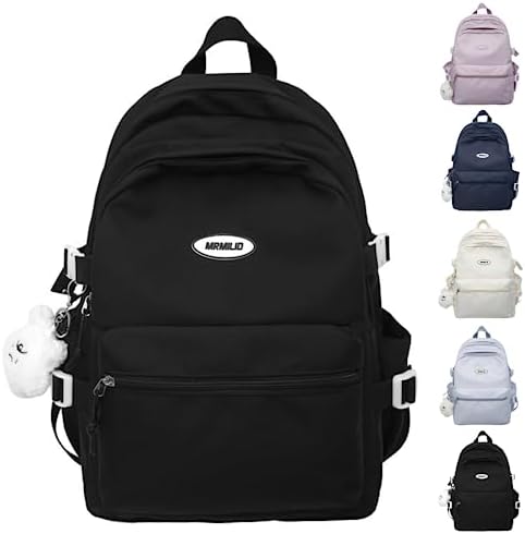 Kawaii Waterproof Backpack for Women Dark Blue