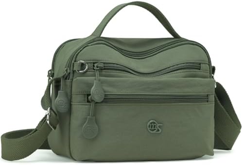 Eslcorri Women Small Shoulder Bag Nylon Simple Zipper Purse Lightweight Casual Mini Bag Eslcorri Women Casual Small Cros