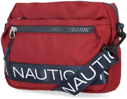 Nautica Nylon Bean Crossbody/Belt Bag for Women Adjustable Shoulder Strap Trendy Lightweight Practical