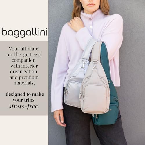 Baggallini Central Park Sling Leather Shoulder Bag for Women | Baggallini Central Park Sling Crossbody Bag for Men | Ba