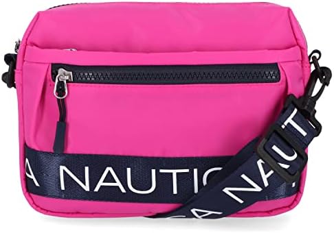 Nautica Nylon Bean Crossbody/Belt Bag for Women Adjustable Shoulder Strap Trendy Lightweight Practical