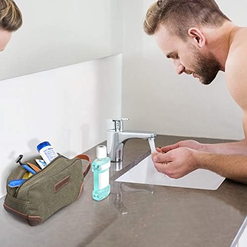 Men's Emissary Water-Resistant Toiletry Bag | Men’s Emissary Canvas Travel Dopp Kit | Men's Emissary Travel Bathroom Ba