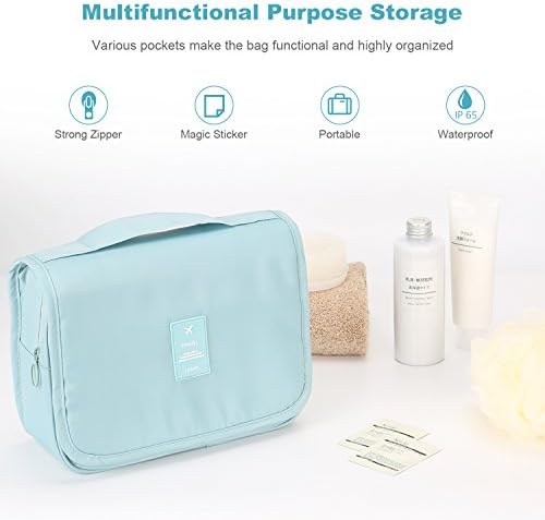 Mossio Large Hanging Toiletry Bag for Men & Women | Durable Sturdy Hook | Mossio Travel Organizer - Large Hanging Cosme