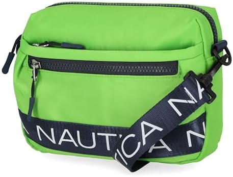 Nautica Nylon Bean Crossbody/Belt Bag for Women Adjustable Shoulder Strap Trendy Lightweight Practical