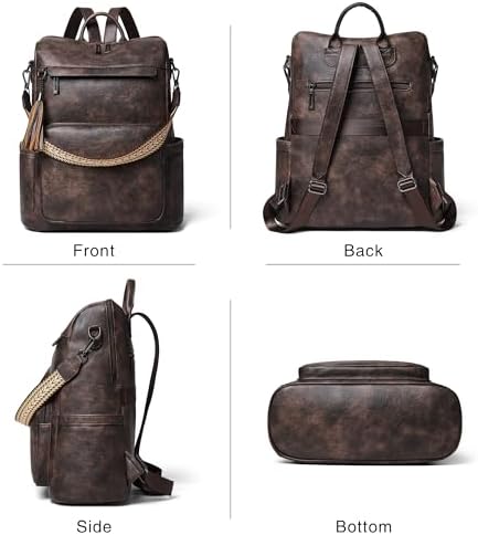 Shrrie Vegan Leather Women's 15.6 Inch Laptop Backpack for Work and Travel | Shrrie Vegan Leather Women's Laptop Backpa