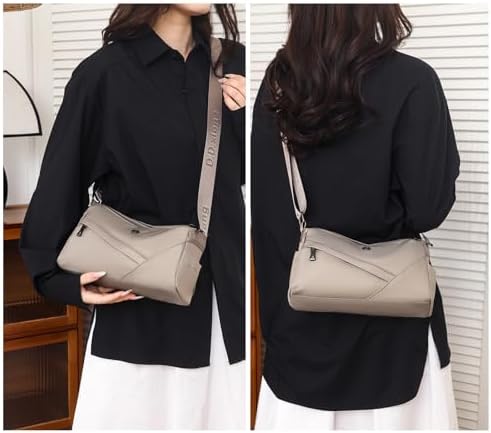 Eslcorri Women Small Shoulder Bag Nylon Simple Zipper Purse Lightweight Casual Mini Bag Eslcorri Women Casual Small Cros