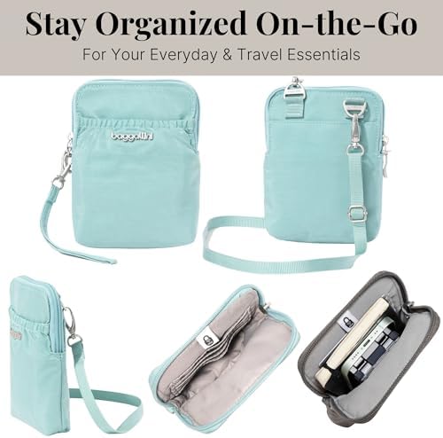 Baggallini Bryant Pouch Small Crossbody Bag for Women - Lightweight Crossbody Pouch - Perfect Phone Purse