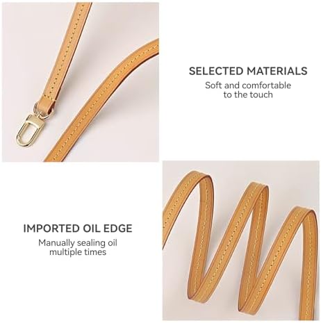 Jiesinlov Vachetta Leather Replacement Crossbody Bags for Women Adjustable Shoulder Strap Speedy 20 25