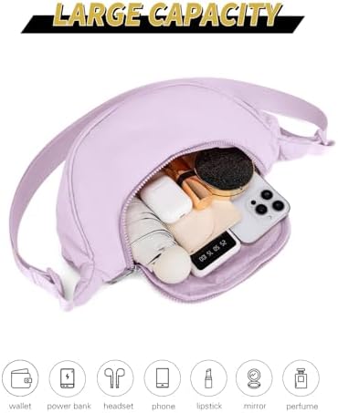 GASSDA Crossbody Bags for Women Crescent Bag Nylon Sling Bag Purse with Adjustable Strap Global Recycled Standard Daily