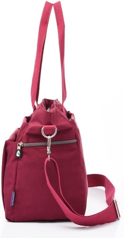 Qiyllur Large Capacity Canvas Bucket Bag for Women with Artificial Leather Shoulder Strap | Qiyllur Crossbody Bag with