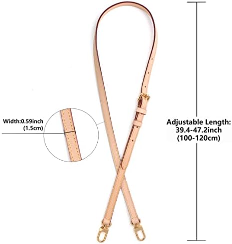 Jiesinlov Vachetta Leather Replacement Crossbody Bags for Women Adjustable Shoulder Strap Speedy 20 25