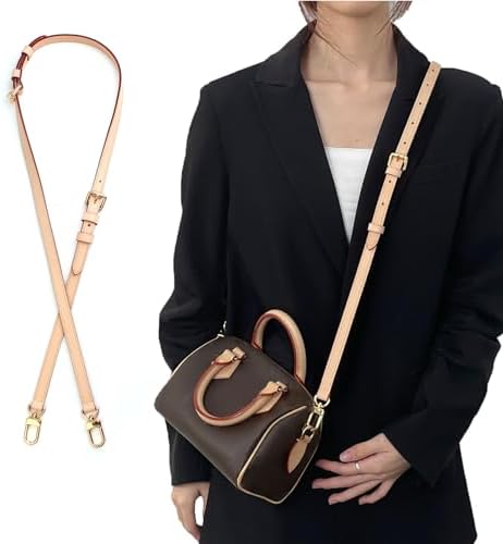 Jiesinlov Vachetta Leather Replacement Crossbody Bags for Women Adjustable Shoulder Strap Speedy 20 25