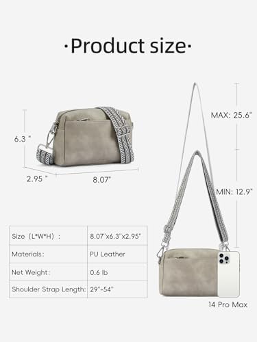 WestBronco Small Crossbody Bags for Women, Shoulder Handbags, Satchel Purse with Adjustable Strap WestBronco Small Cro