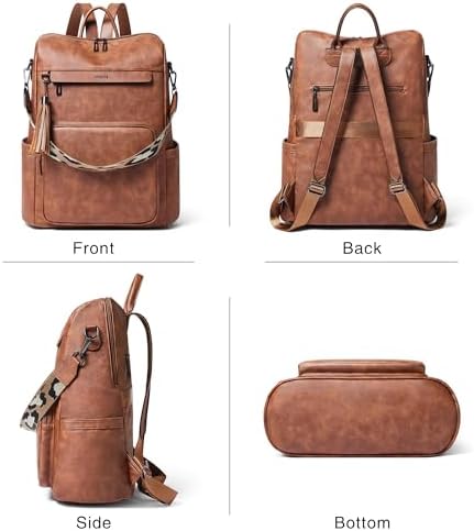 Shrrie Vegan Leather Women's 15.6 Inch Laptop Backpack for Work and Travel | Shrrie Vegan Leather Women's Laptop Backpa