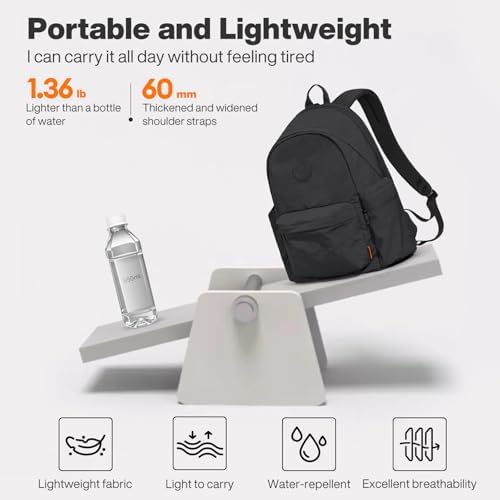 Mixi Outdoor Lightweight Backpack for Women Men Casual Carry On Laptop Travel Bookbag, Water Resistant Durable Hiking Ba