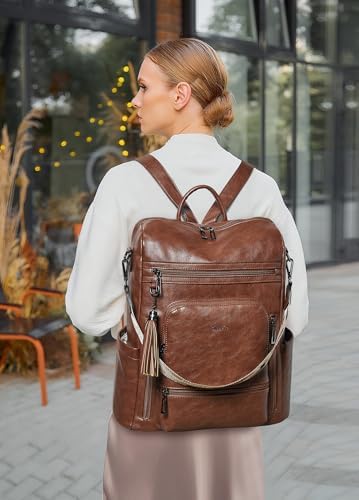 Shrrie Vegan Leather Women's 15.6 Inch Laptop Backpack for Work and Travel | Shrrie Vegan Leather Women's Laptop Backpa