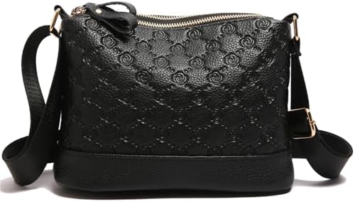 Eslcorri Women Small Shoulder Bag Nylon Simple Zipper Purse Lightweight Casual Mini Bag Eslcorri Women Casual Small Cros