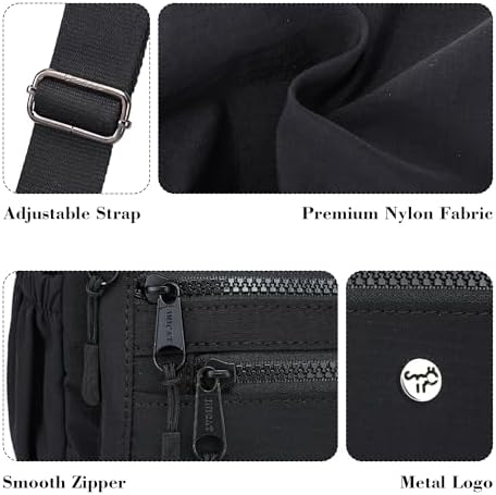 AOCINA Women's Lightweight Multi-Pocket Crossbody Bags for Everyday Use | AOCINA Nylon Messenger Shoulder Handbags for