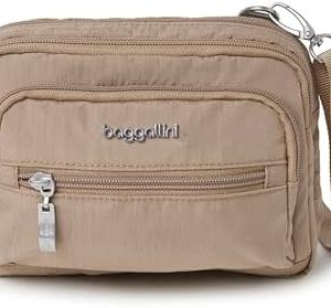 Baggallini Triple Zip Small Crossbody Bag for Women Fashion Lightweight Travel Bag | Baggallini Triple Zip Small Crossb