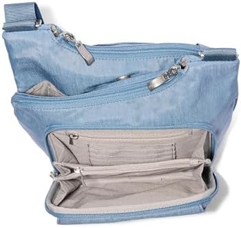 Baggallini Womens Criss Cross 10x11 Crossbody Bag for Fashion Ladies, Stylish and Practical, Daily Use, High-Quality Lea