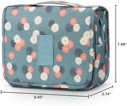 Mossio Large Hanging Toiletry Bag for Men & Women | Durable Sturdy Hook | Mossio Travel Organizer - Large Hanging Cosme