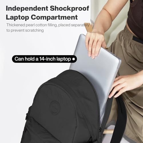 Mixi Outdoor Lightweight Backpack for Women Men Casual Carry On Laptop Travel Bookbag, Water Resistant Durable Hiking Ba