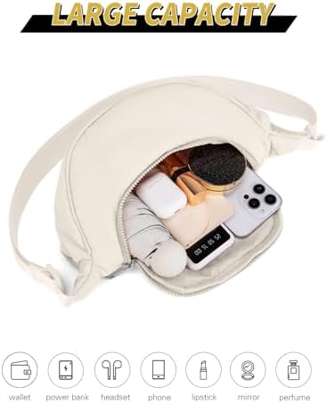 GASSDA Crossbody Bags for Women Crescent Bag Nylon Sling Bag Purse with Adjustable Strap Global Recycled Standard Daily