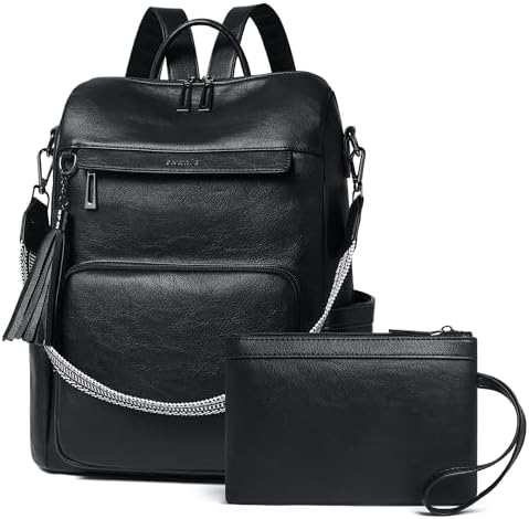 Shrrie Vegan Leather Women's 15.6 Inch Laptop Backpack for Work and Travel | Shrrie Vegan Leather Women's Laptop Backpa