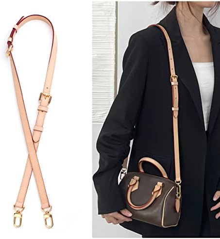 Jiesinlov Vachetta Leather Replacement Crossbody Bags for Women Adjustable Shoulder Strap Speedy 20 25