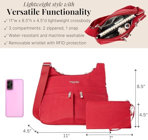 Baggallini Cross Over Crossbody Women's Lightweight Water-Resistant Travel Bag | Baggallini Cross Over Crossbody Women'