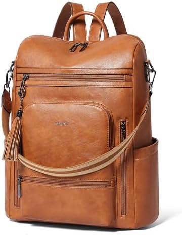Shrrie Vegan Leather Women's 15.6 Inch Laptop Backpack for Work and Travel | Shrrie Vegan Leather Women's Laptop Backpa