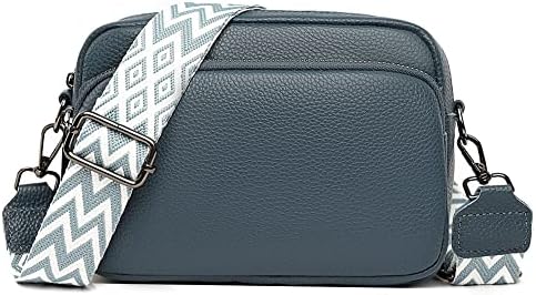 Women Genuine Leather Crossbody Bag for Everyday Use | Trendy Design Wide Strap Crossbody Bag | Camera Crossbody Purs