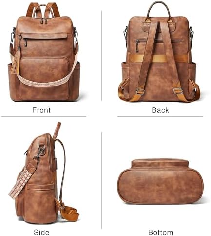 Shrrie Vegan Leather Women's 15.6 Inch Laptop Backpack for Work and Travel | Shrrie Vegan Leather Women's Laptop Backpa