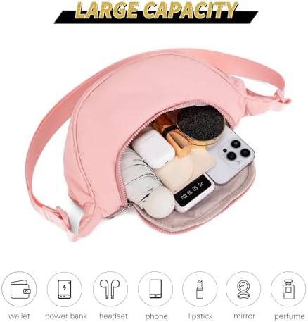 GASSDA Crossbody Bags for Women Crescent Bag Nylon Sling Bag Purse with Adjustable Strap Global Recycled Standard Daily