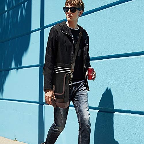 SHANGRI-LA Crossbody Shoulder Bag for Men and Women | Casual Canvas Sling Pack | Versatile Everyday Use | Multiple Compa