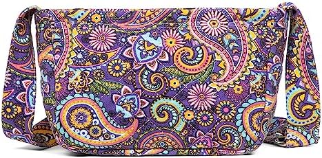 Malirona Women's Durable Small Floral Crossbody Bag Canvas Messenger Handbag Multi Pocket Travel Satchel Purse Malirona