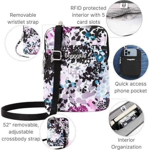 Baggallini Bryant Pouch Small Crossbody Bag for Women - Lightweight Crossbody Pouch - Perfect Phone Purse