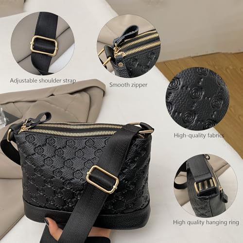 Eslcorri Women Small Shoulder Bag Nylon Simple Zipper Purse Lightweight Casual Mini Bag Eslcorri Women Casual Small Cros