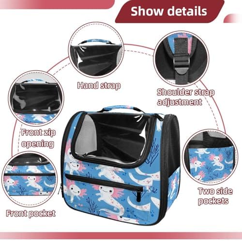 Capybara Pet Soft Sided Travel Carrier for Cats and Puppies, Portable and Comfortable, Perfect for Airlines and Car Trip