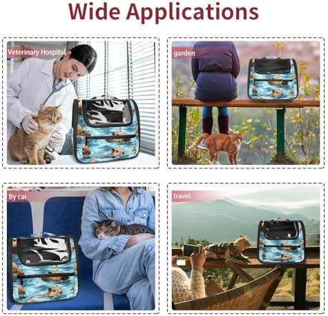 Capybara Pet Soft Sided Travel Carrier for Cats and Puppies, Portable and Comfortable, Perfect for Airlines and Car Trip