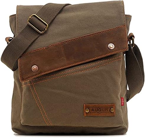 AIBAG Vintage Small Canvas Shoulder Bag for Women Everyday Use | AIBAG Messenger Bag Crossbody Purse with Multiple Comp