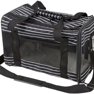 Kerbl Travel Bag Cuba for Weekend Getaways - Durable and Stylish Black/White Duffel Bag | Kerbl Travel Bag Cuba - 40 x