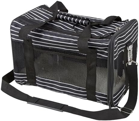 Kerbl Travel Bag Cuba for Weekend Getaways - Durable and Stylish Black/White Duffel Bag | Kerbl Travel Bag Cuba - 40 x