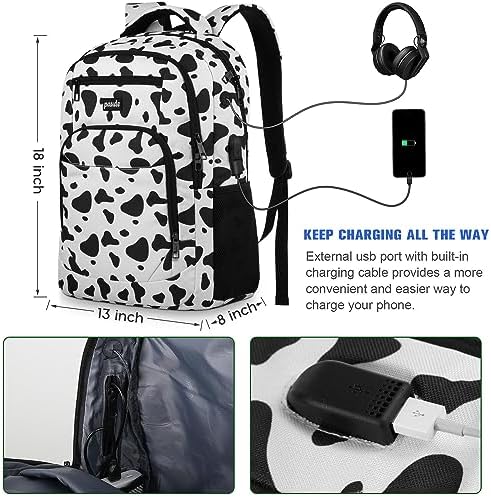 Paude 15.6 Inch Laptop Backpack Women Bookbag Rucksack for Teen Girls School Bags Specifications