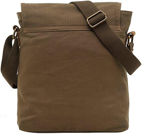 AIBAG Vintage Small Canvas Shoulder Bag for Women Everyday Use | AIBAG Messenger Bag Crossbody Purse with Multiple Comp