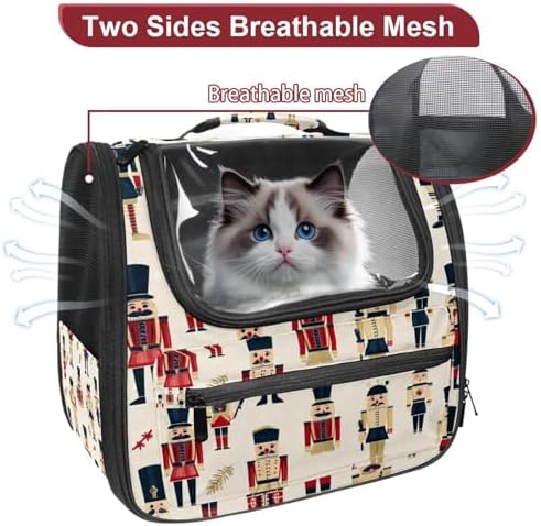 Capybara Pet Soft Sided Travel Carrier for Cats and Puppies, Portable and Comfortable, Perfect for Airlines and Car Trip