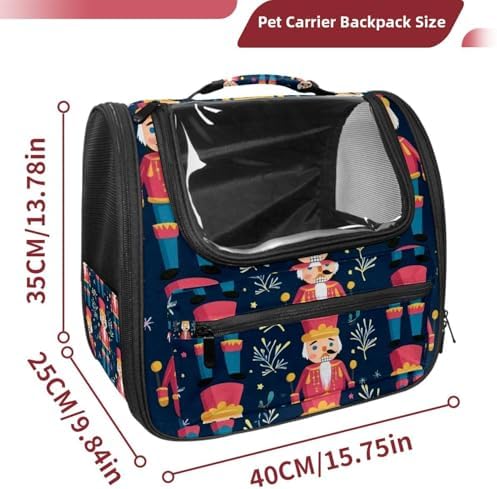 Capybara Pet Soft Sided Travel Carrier for Cats and Puppies, Portable and Comfortable, Perfect for Airlines and Car Trip