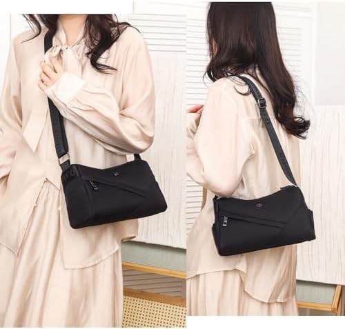 Eslcorri Women Small Shoulder Bag Nylon Simple Zipper Purse Lightweight Casual Mini Bag Eslcorri Women Casual Small Cros