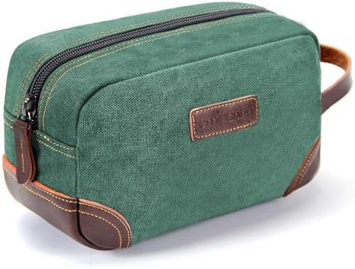 Men's Emissary Water-Resistant Toiletry Bag | Men’s Emissary Canvas Travel Dopp Kit | Men's Emissary Travel Bathroom Ba