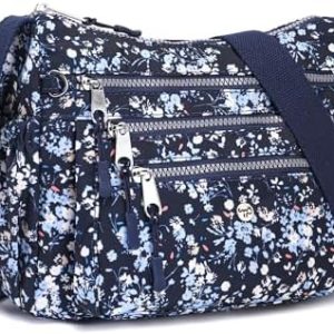 AOCINA Women's Lightweight Multi-Pocket Crossbody Bags for Everyday Use | AOCINA Nylon Messenger Shoulder Handbags for